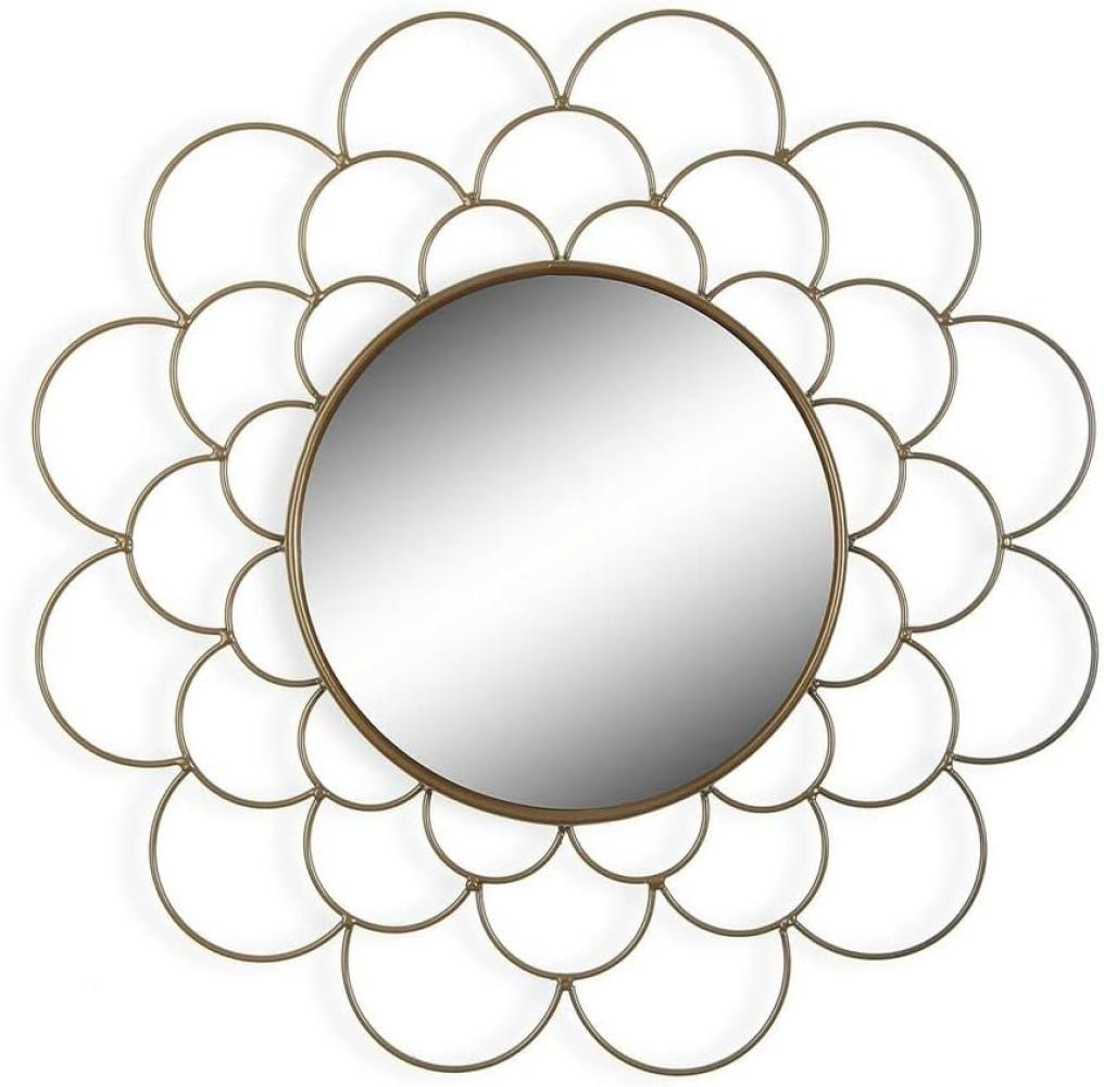 Wandspiegel Golden Metall (1,2 x 36 x 36 cm) Bild 1