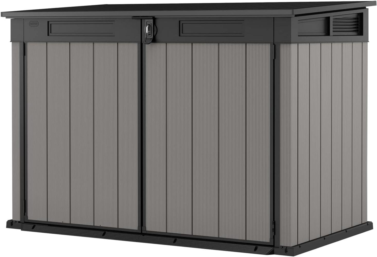 Keterbox Premier Jumbo, 2020l Fassungsvermögen, Außenmaße (BxHxT): 190,5 x 132 x 109 cm, passend für 3X 240l oder 2X 360l Mülltonnen, wetterfest, wasserdicht, mehrfarbig, Kunststoff Bild 1