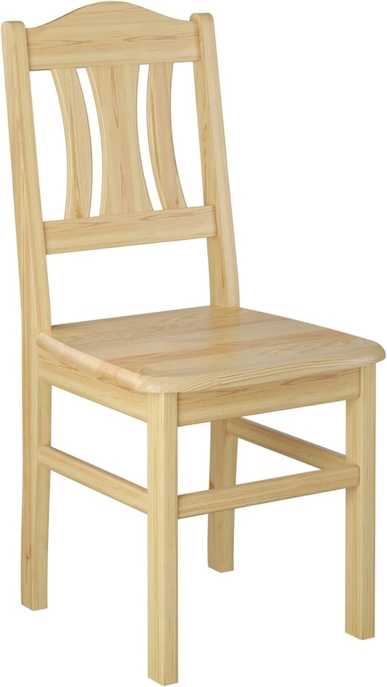 Erst-Holz Esszimmerstuhl, Massivholzstuhl natur lackiert Bild 1