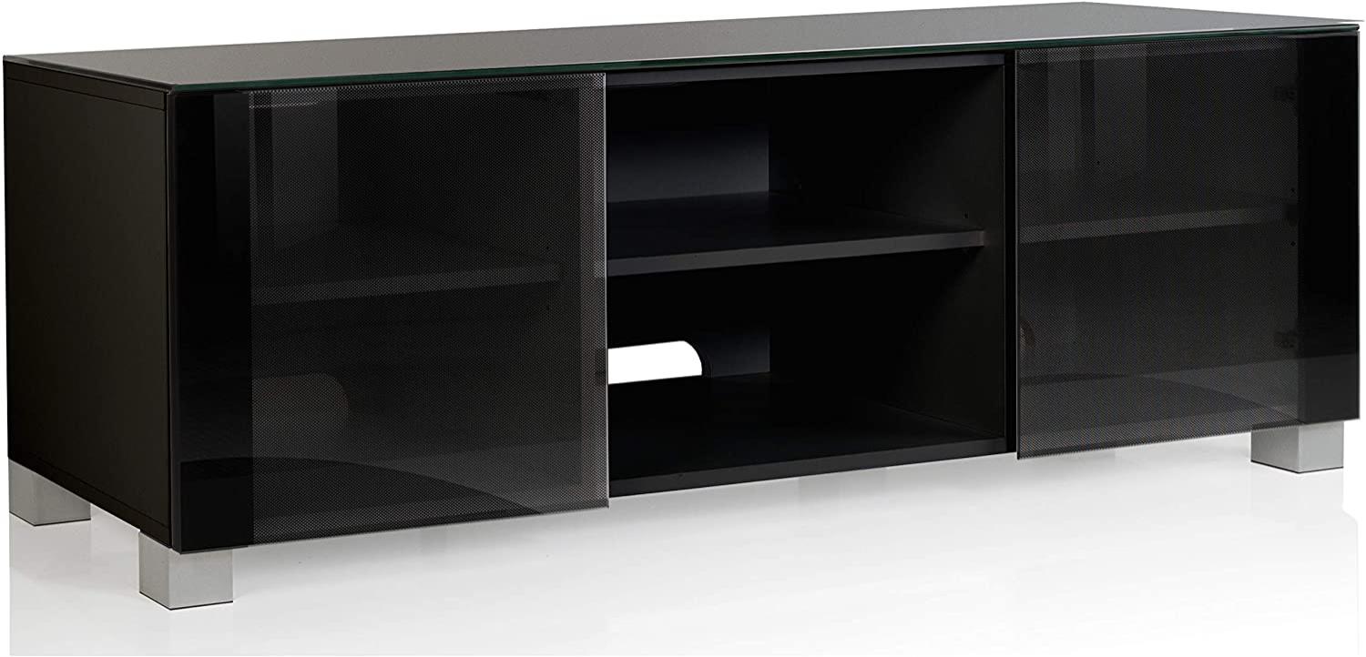 VCM LCD LED Premium TV Rack Luxala Schwarzlack Bild 1