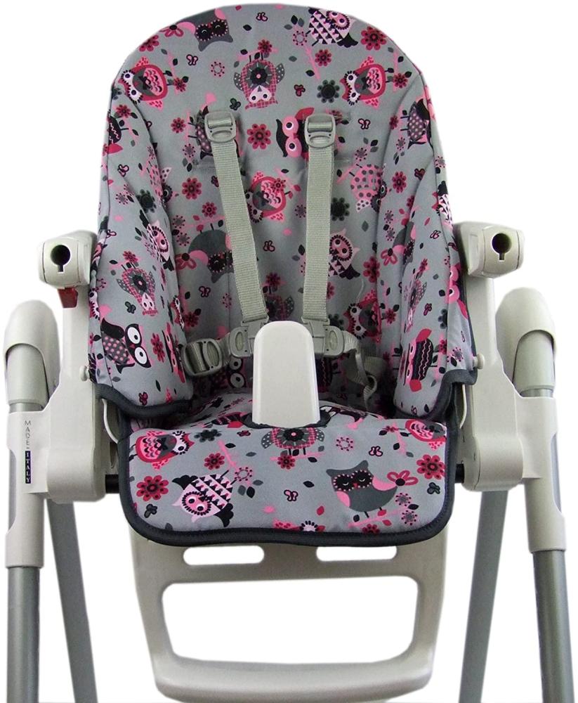 BAMBINIWELT Ersatzbezug Sitzkissen Bezug kompatibel mit Peg Perego Prima Pappa ZERO3 & SIESTA (Eule $12) Bild 1