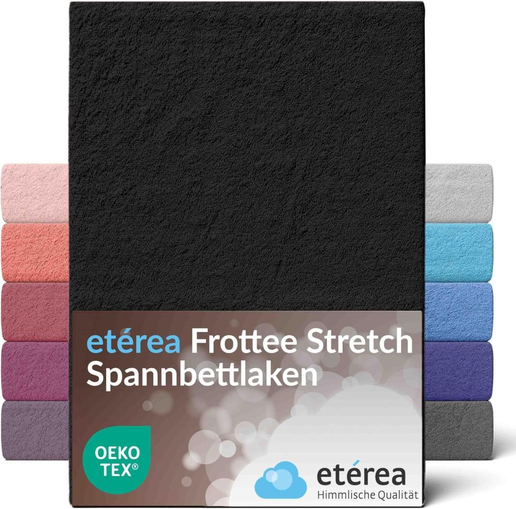 etérea Frottee Spannbettlaken 180x200 - 200x200 cm Schwarz Bild 1