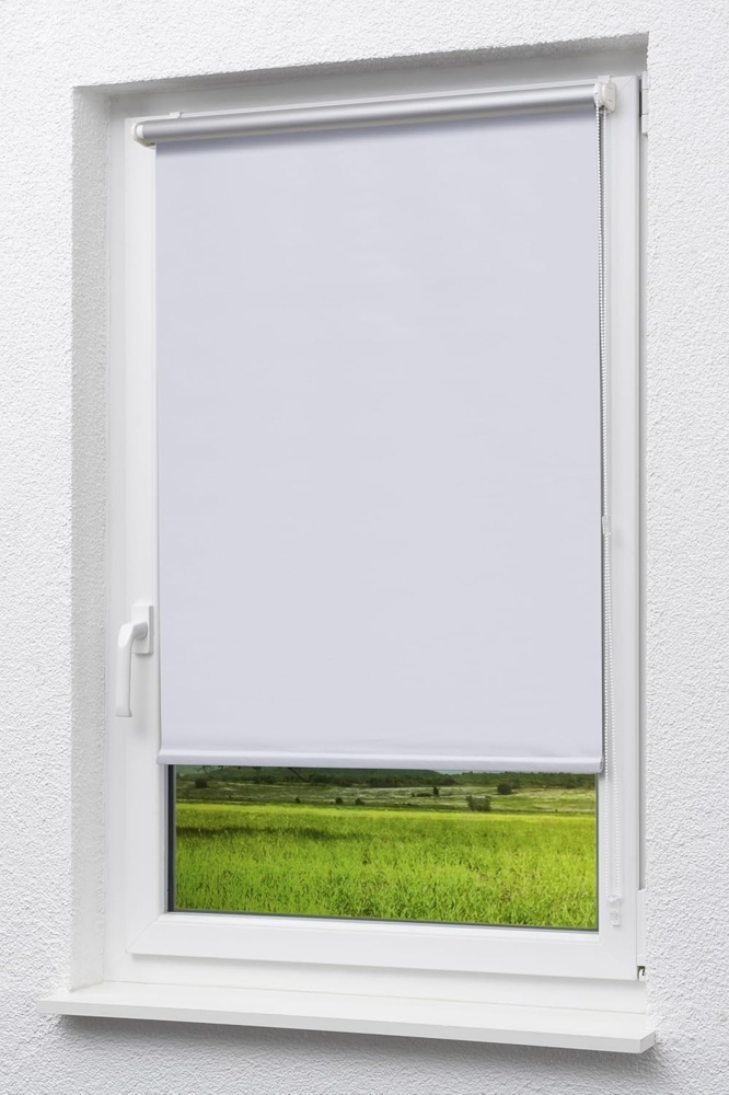 Verdunklungsrollo Mini Rollo Thermo abdunkelnd Hellgrau, LYSEL®, abdunkelnd, HxB 175x120cm Bild 1