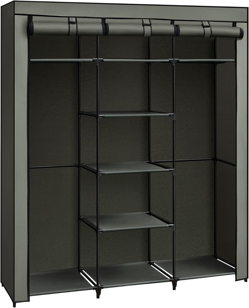 Songmics Kleiderschrank faltbare Garderobe mit Kleiderstangen Bild 1