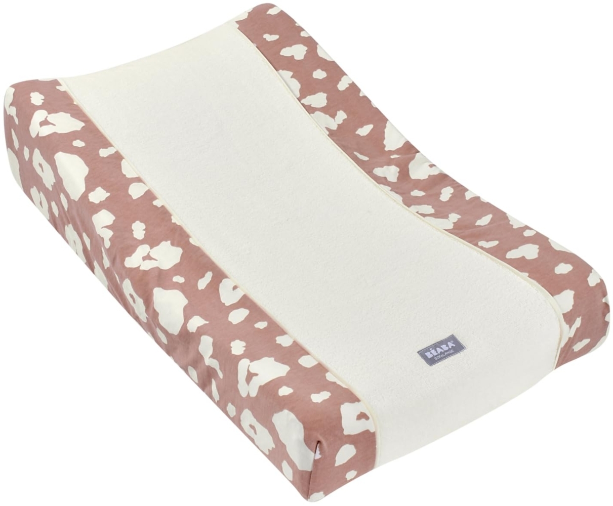 BÉABA Bezug für Wickelauflage Sofalange – 100% Wabenbaumwolle, Weiches Frottee, Saugfähiges Laken, Optimaler Komfort, Oeko-Tex Zertifiziert – Farbe Savannah Bloom Bild 1