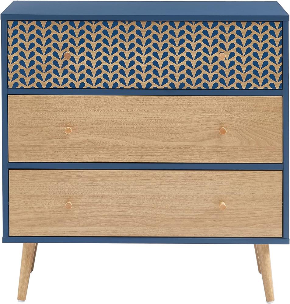 BAÏTA CAPUCINE02 Nachttisch, Holzwerkstoff, blau, L78cm Bild 1