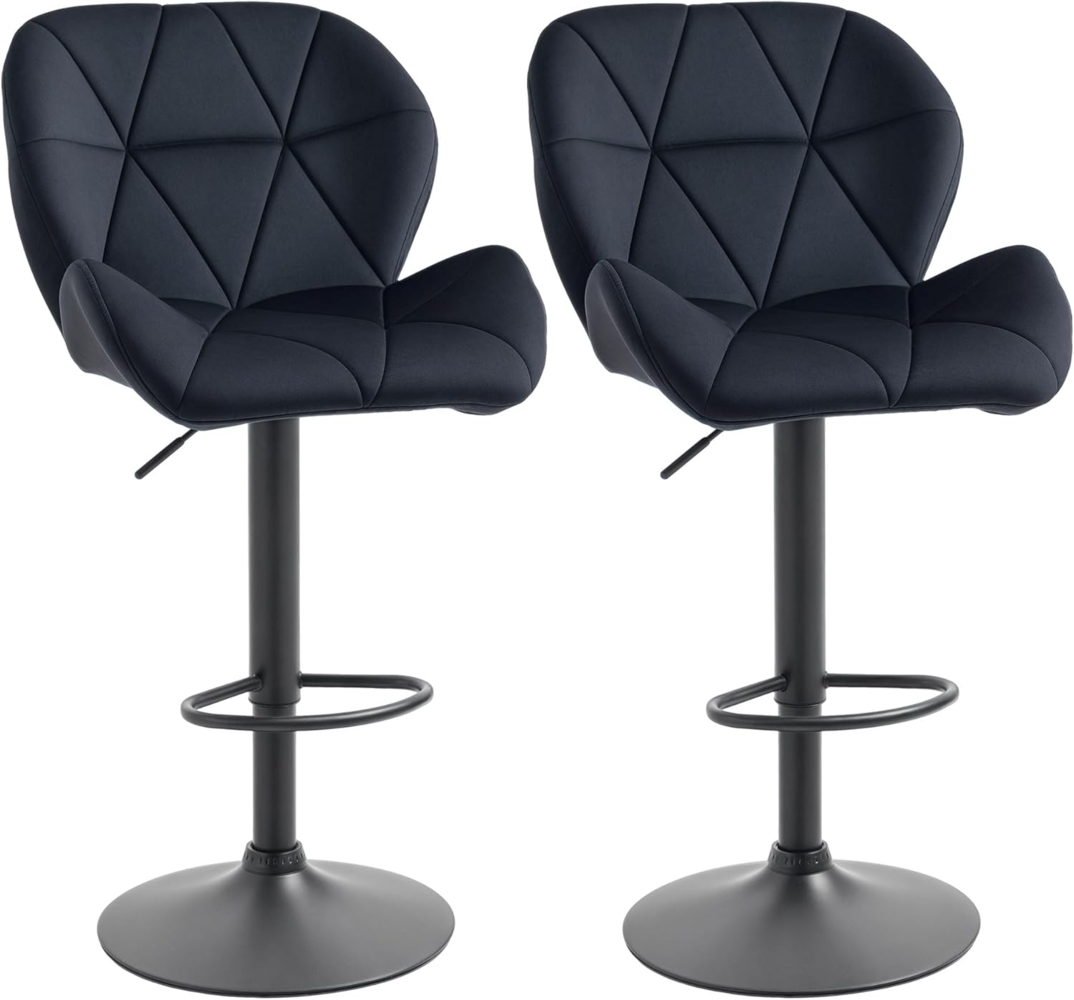HOMCOM Barhocker Barhocker 2-er Set, Verstellbare Sitzhöhe Bild 1