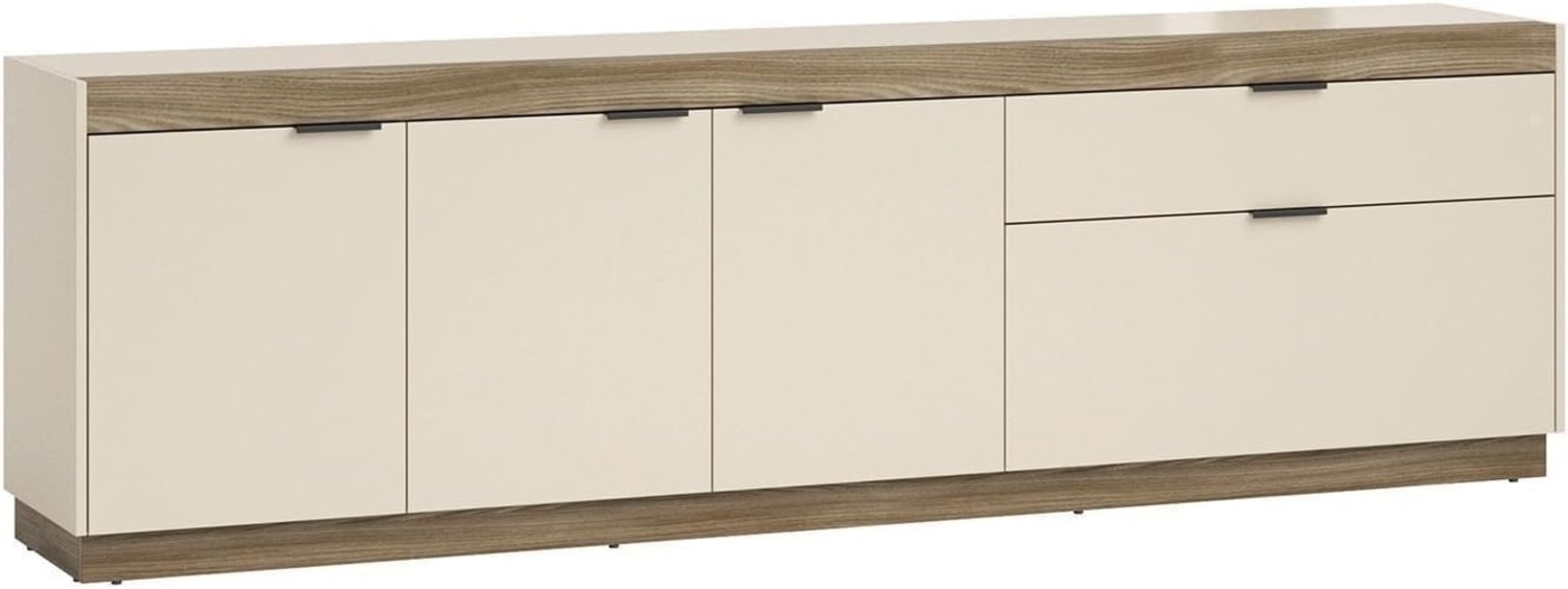 Lowboard self Jana, Holzwerkstoff, Beige, Braun, Grau, 228 x 69 x 40 cm Bild 1