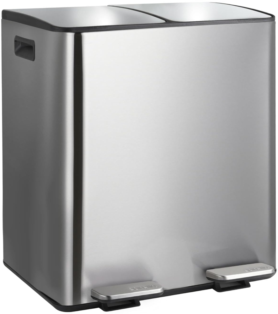 Treteimer Aliya - Edelstahl gebürstet 2x20 Liter Bild 1