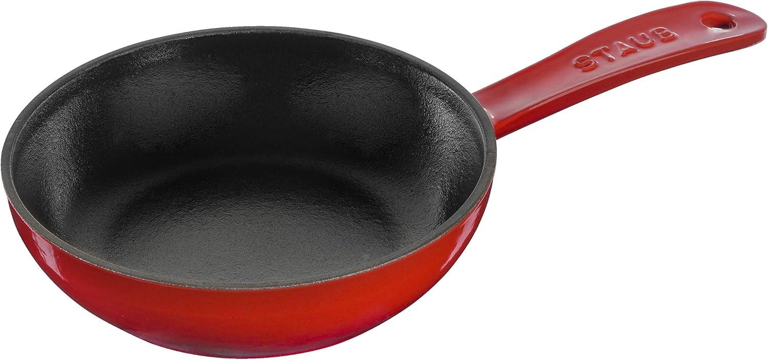 Staub Pans Bratpfanne 16 cm, Gusseisen, Kirsch-Rot Bild 1