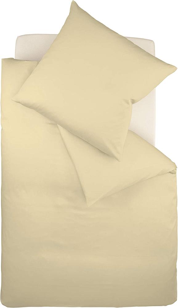 Fleuresse Mako-Satin-Bettwäsche colours Farbe beige 2043 155x220 Bild 1