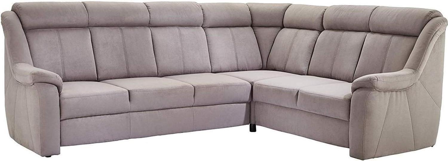 Cavadore Ecksofa Beata / Polstercouch in L-Form / inkl. Relaxfunktion / 261 x 98 x 211 / Mikrofaser Anthrazit Bild 1
