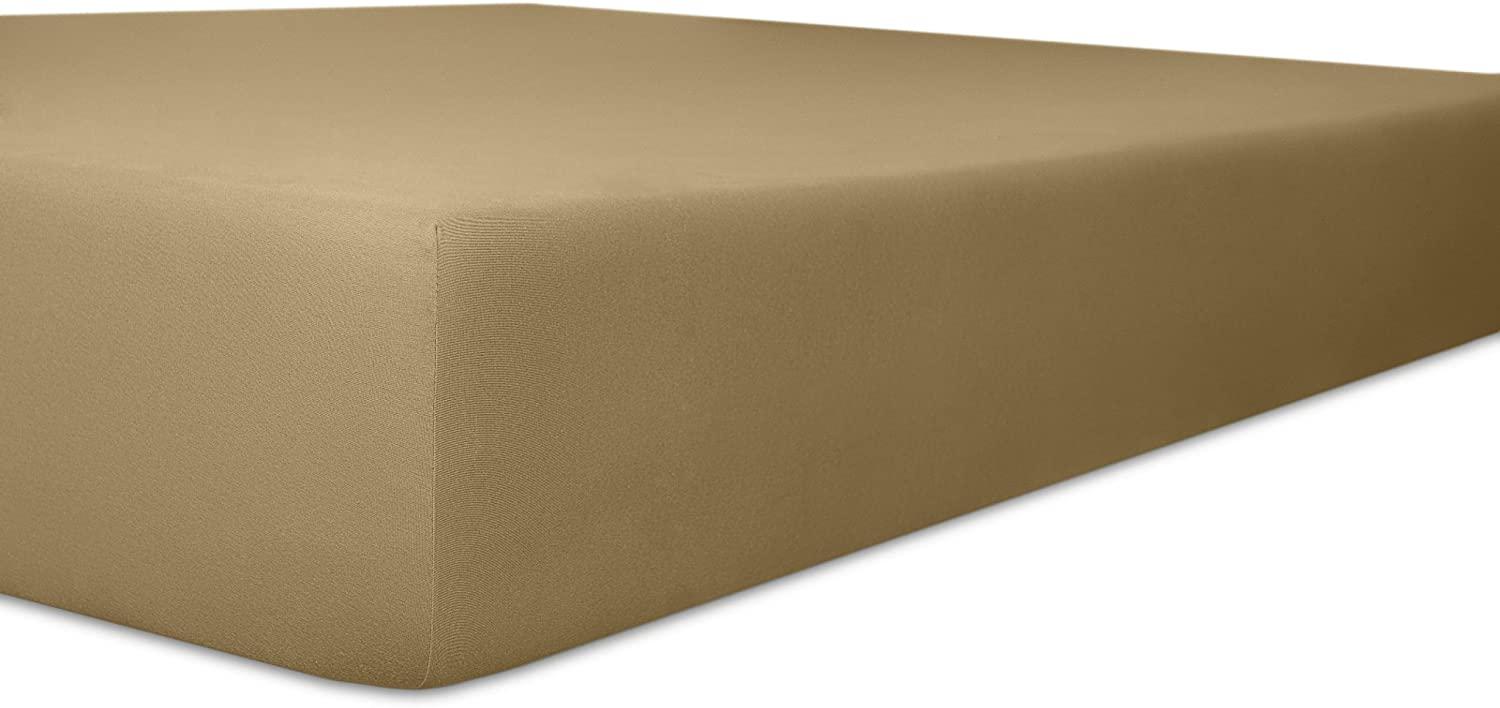 Kneer Topper-Spannbetttuch, Toffee, 140x200x4-12 Bild 1