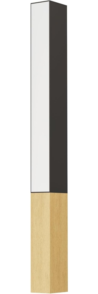 Eglo 900871 Wandleuchte TUDONS Alu, Stahl, Holz schwarz, braun LED 1X12W 3000K L:56cm B:6cm H:4. 5cm Bild 1