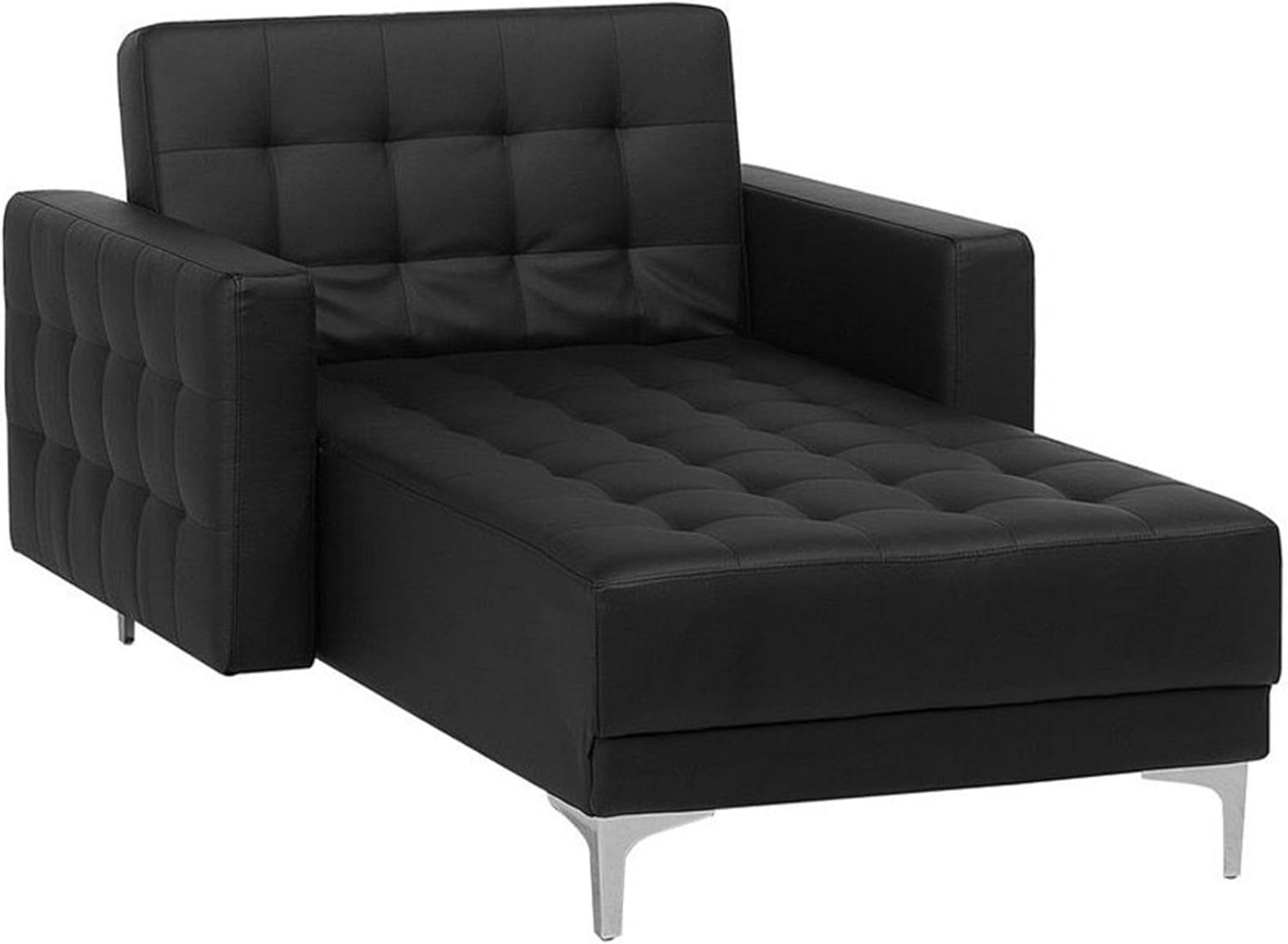 Chaiselongue Kunstleder schwarz ABERDEEN Bild 1