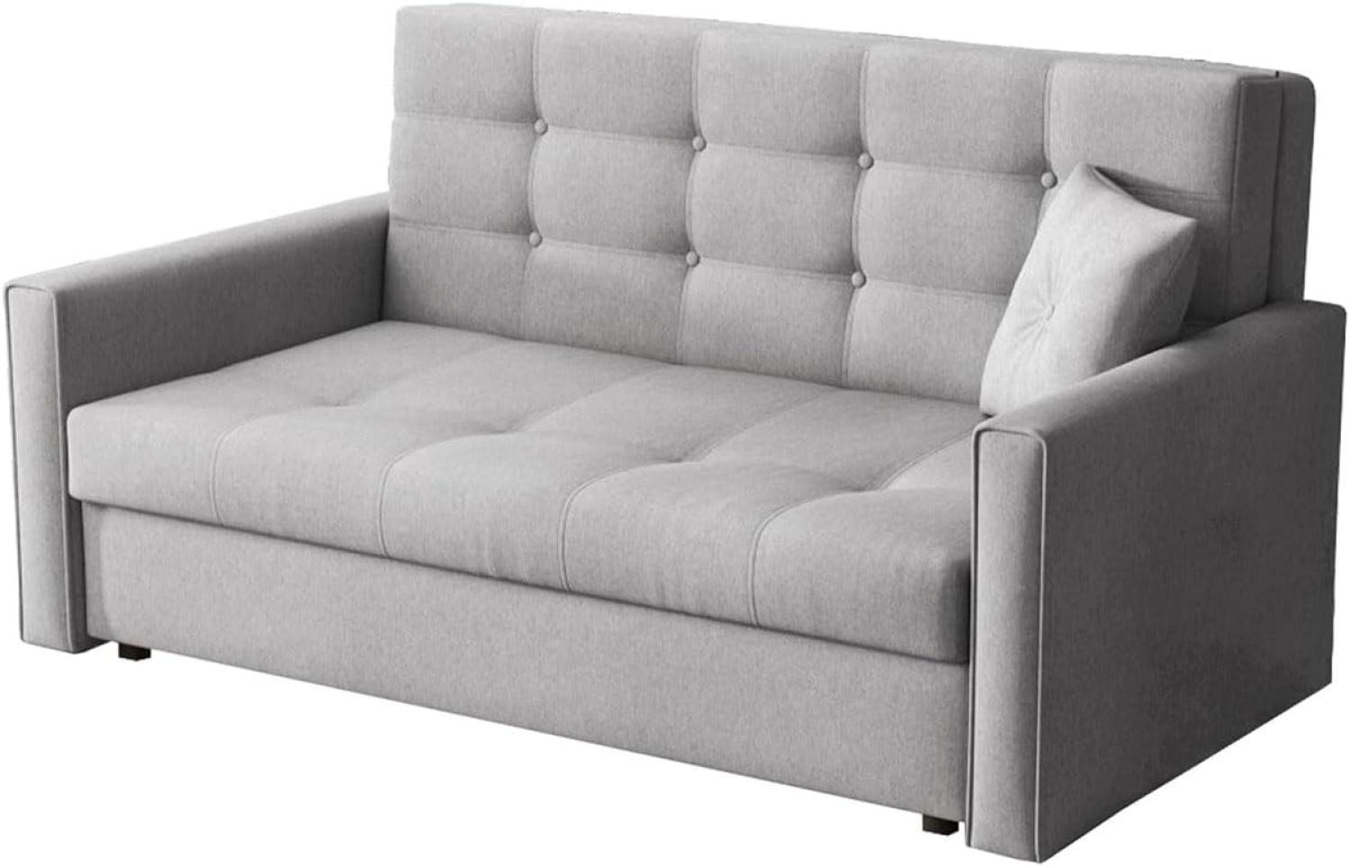 Mirjan24 'Victor Lux III' Sofa, mit Schlaffunktion und Bettkasten, Grau, 85 x 98 x 153 cm Bild 1