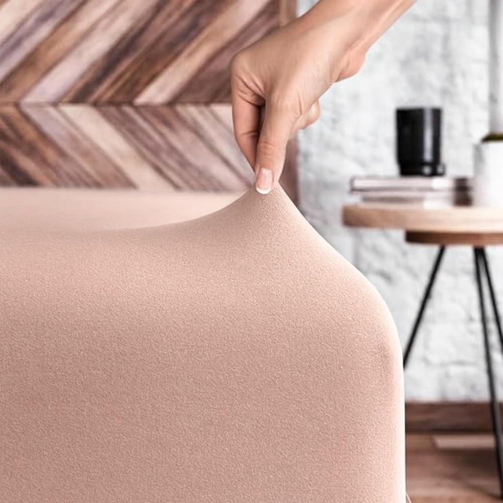 Wolkenfeld Spannbettlaken 100% Baumwolle - Superweiches Bettlaken für Matratzen von 5 bis 20cm, Gummizug: Starker & Flexibler Super-Stretch Gummizug für maximalen Halt, Rutschfest & Blickdicht - 90x200, 140x200, 160x200, 180x200 200x200 Bild 1