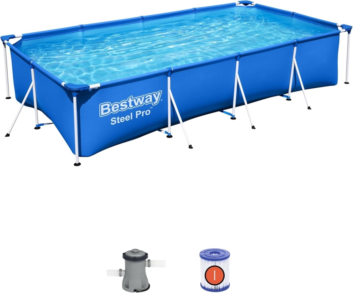 Bestway Steel Pro 56424 5700 l Gerahmter Pool Blau 34 7 kg Bild 1
