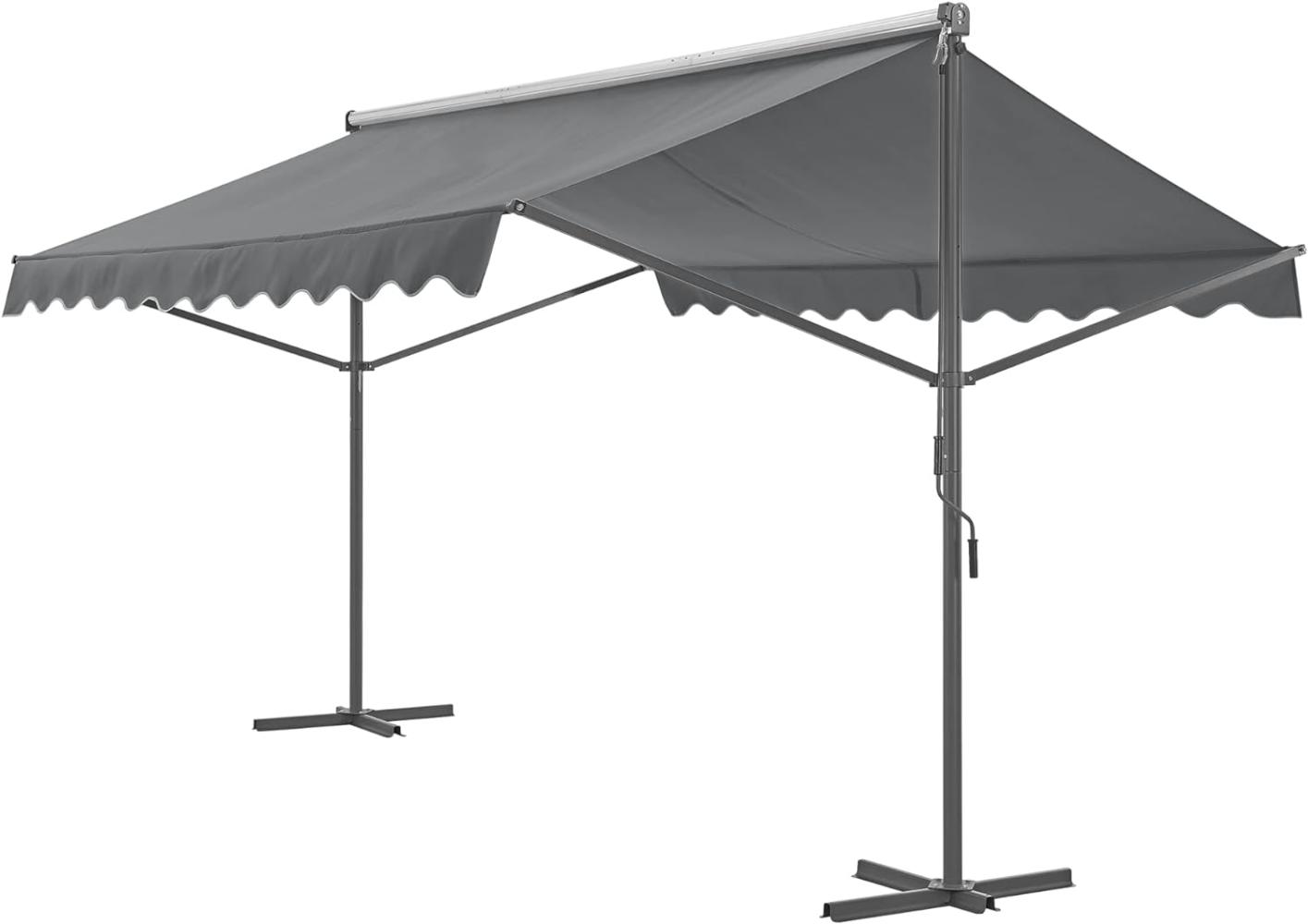 Standmarkise Selenizza freistehend 600x300x260cm Dunkelgrau [pro. tec] Bild 1