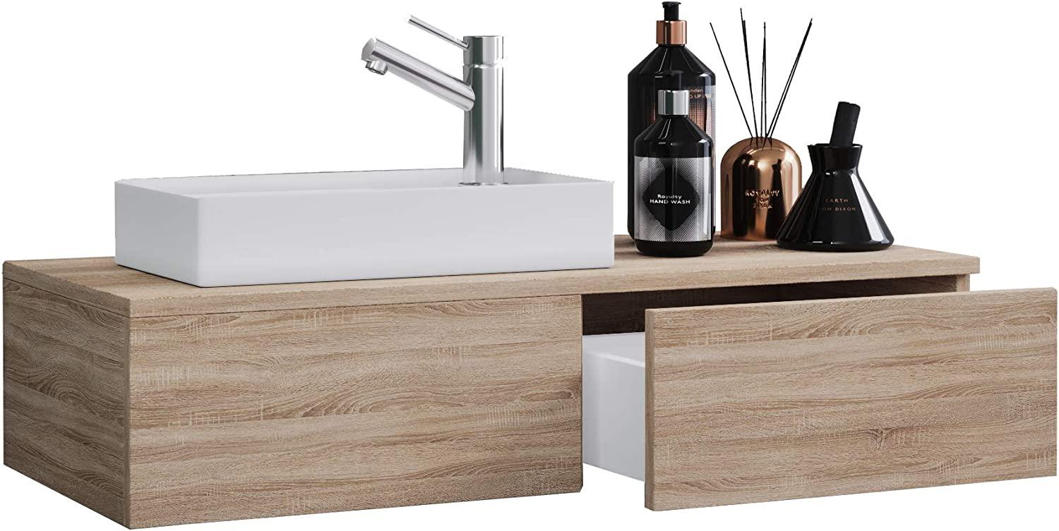 Gudas Bad Möbel Set Waschbecken Unterschrank Wandspiegel Badezimmer Waschtisch Bild 1