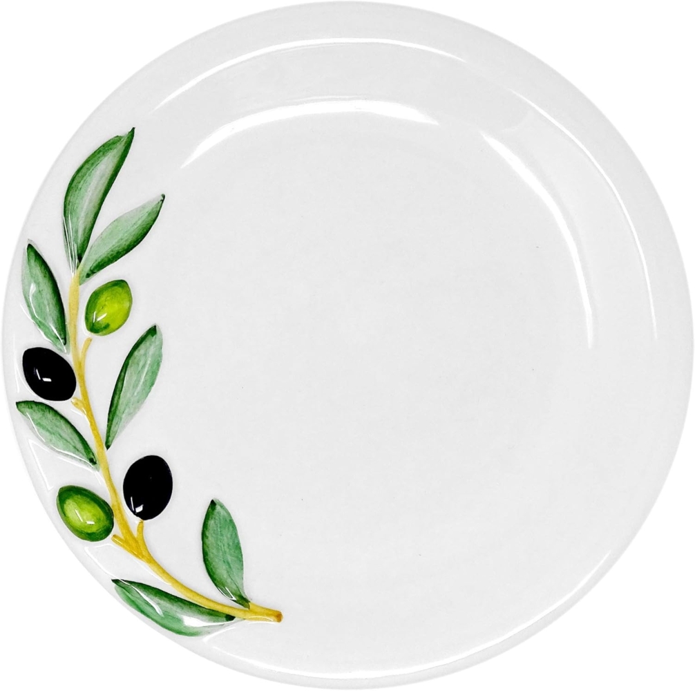 Lashuma Speiseteller Olive, (1 St), Obstteller zum Servieren rund Bild 1