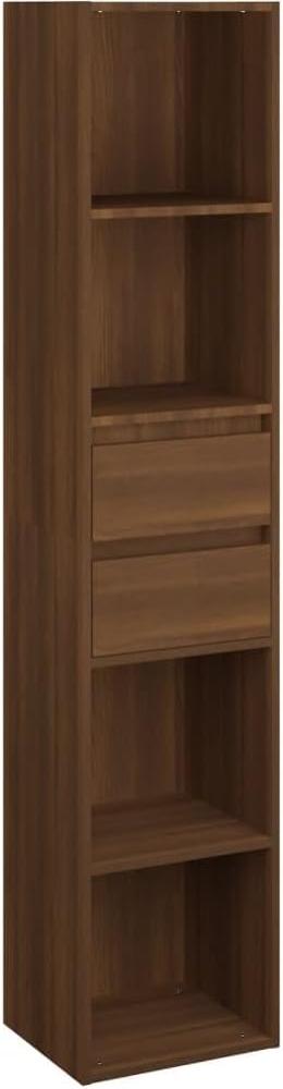 vidaXL Bücherregal Braun Eichen-Optik 36 x 30 x 171 cm Holzwerkstoff Bild 1