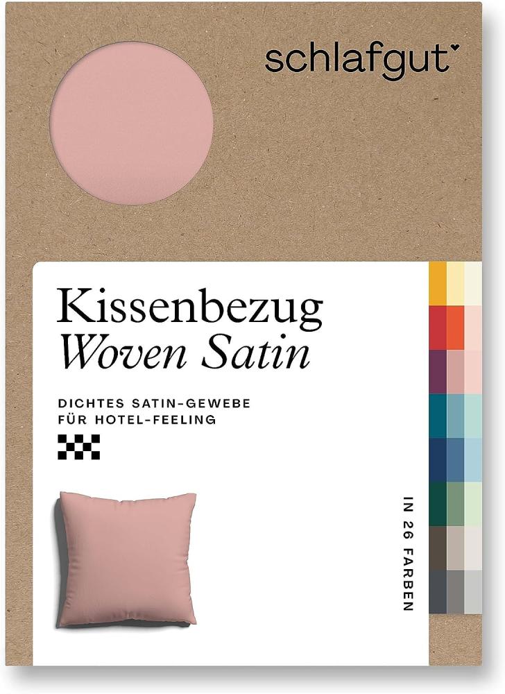 Schlafgut Kissenbezug Woven Satin aus Mako-Baumwolle, langlebig, pflegeleicht, dicht gewebt, (1 Stück), Kissenhülle mit Reißverschluss, passender Bettbezug erhältlich Bild 1