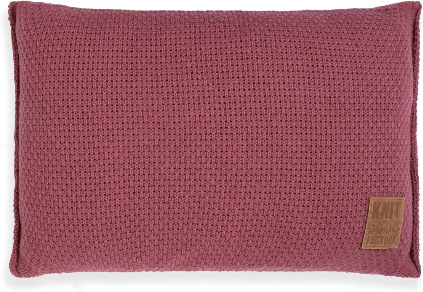 Knit Factory Jesse Kissen 60x40 cm Glatt Rot Bild 1