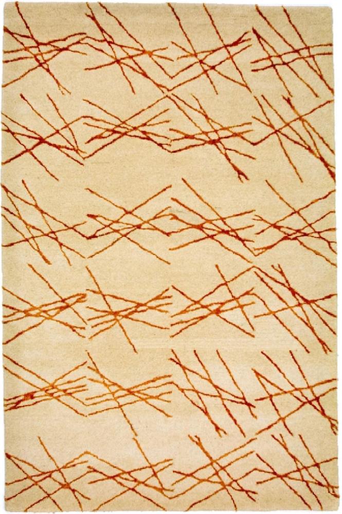 Designer Teppich - 199 x 137 cm - beige Bild 1