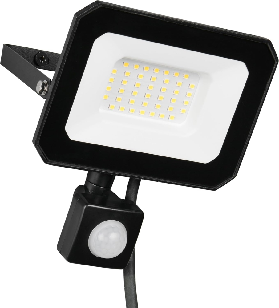 LED Flutlichtstrahler FUNCHAL 30W mit Bewegungsmelder, IP44, Breite 14,5cm Bild 1