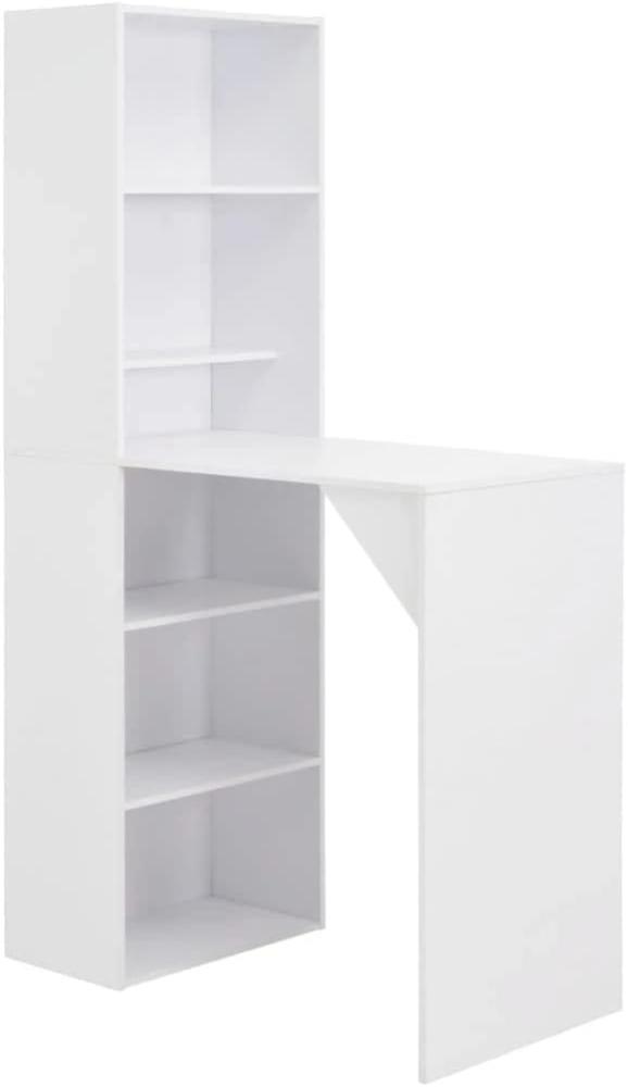 vidaXL Bartisch mit Schrank Weiß 115 x 59 x 200 cm [280227] Bild 1