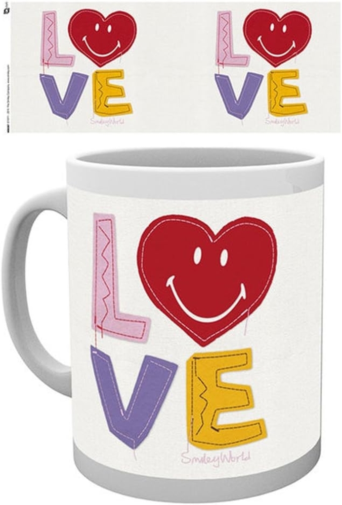 empireposter Smiley Craft Love Größe (cm), ca. Ø8,5 H9,5cm Lizenz Tasse, NEU Beschreibung: Keramik Tasse Bild 1