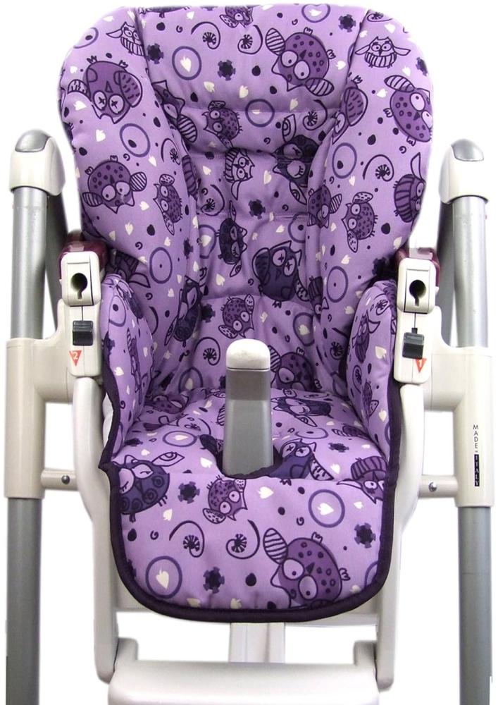 Babys-Dreams Sitzkissen Ersatzbezug für Peg Perego Prima Pappa Diner * 7 FARBEN EULE MOTIVE * NEU Eulen (Eule Motiv §6) XX Bild 1