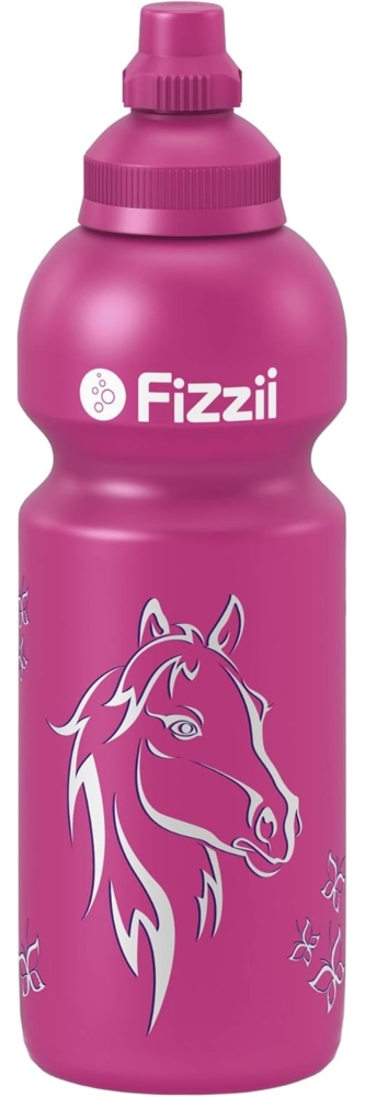 Fizzii Trinkflasche Pferdekopf 600 ml. auslaufsicher Bild 1