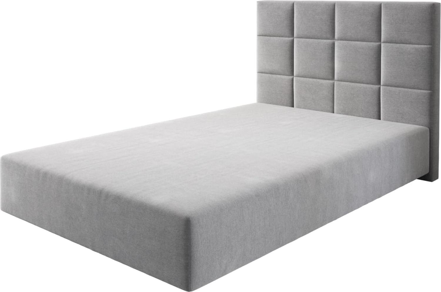 Boxspringgestell Dream-Fine Mikrofaser Grau 120x200 cm Bild 1