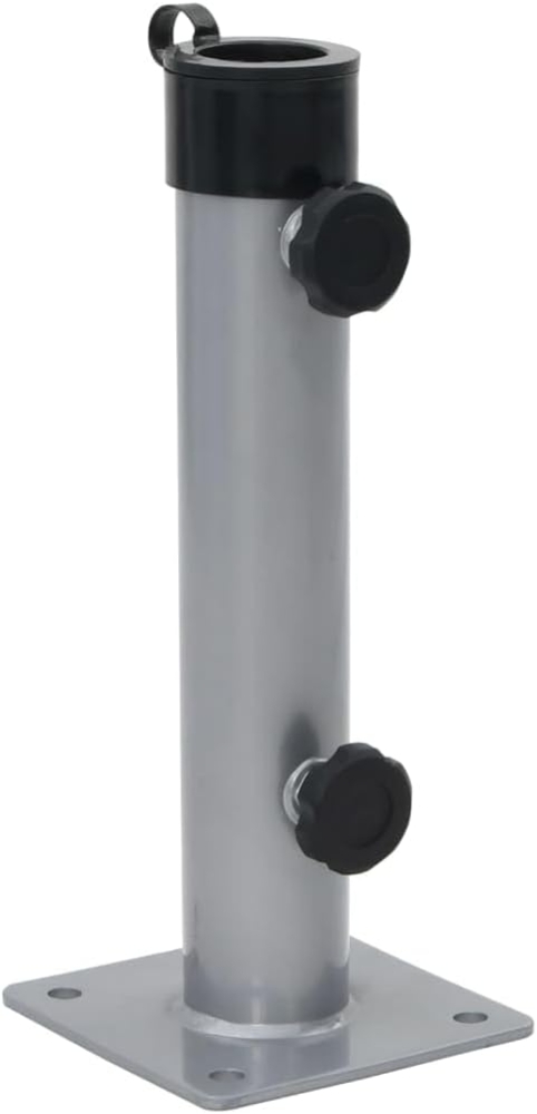 vidaXL Sonnenschirmständer für Ø38/48 mm Mast Silbern Stahl 4003374 Bild 1