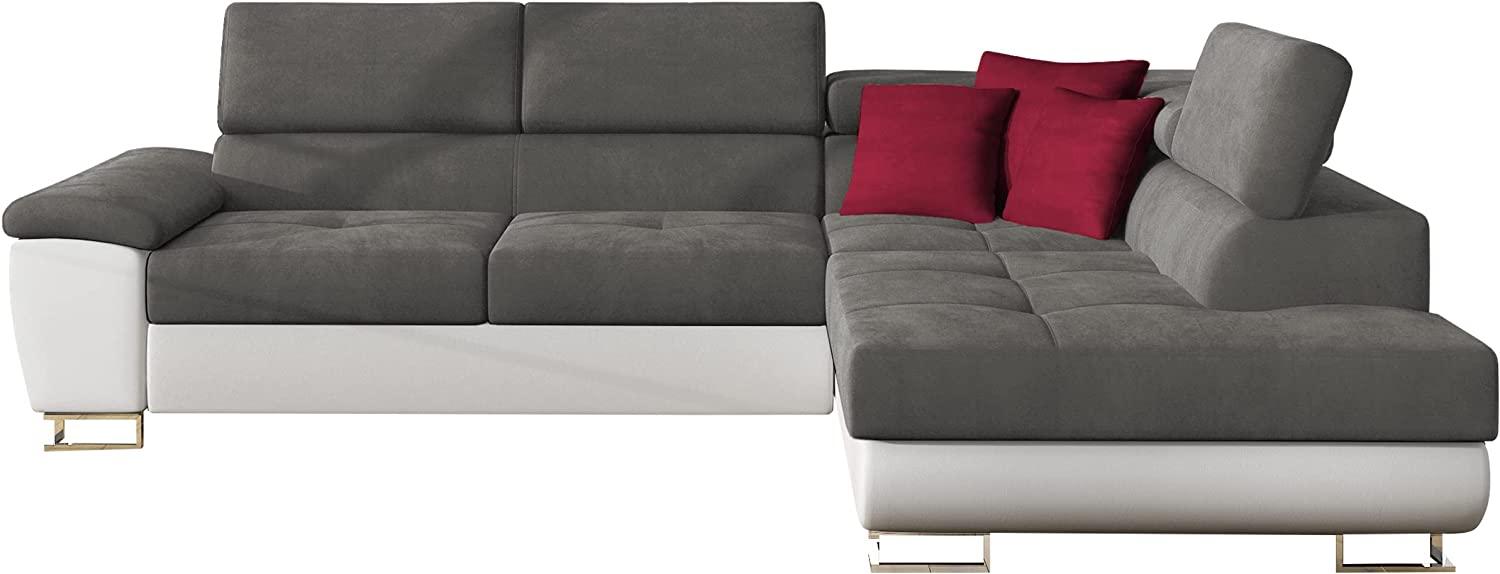 Ecksofa Cotere (Soft 017 + Uttario Velvet 2971 + Kronos 02, Seite: Rechts) Bild 1