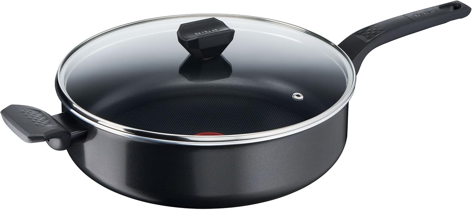 Tefal Easy Cook & Clean Schmorpfanne mit Antihaftbeschichtung, Schwarz, 28cm Bild 1