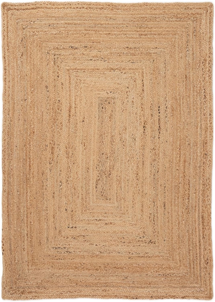 carpetfine Teppich Nele Juteteppich Naturfaser, rechteckig, Höhe: 6 mm, geflochtener Wendeteppich aus 100% Jute, quadratisch und als Läufer Bild 1