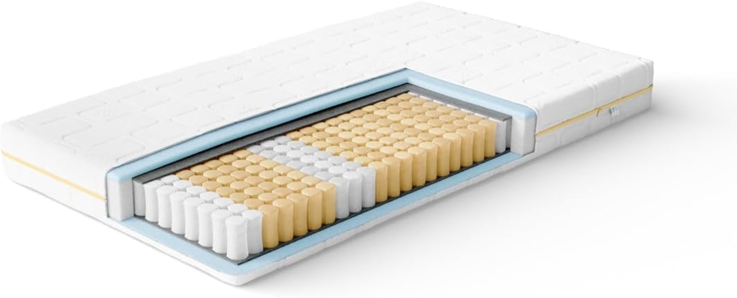 Luxusbetten24 'Lino' Taschenfederkern-Matratze, H4, 140x200 Bild 1
