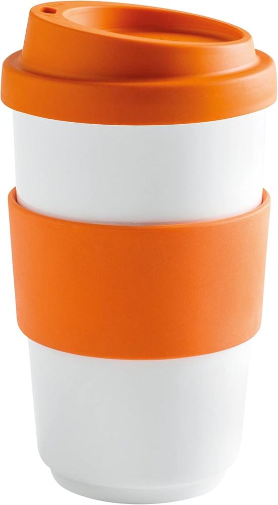 KAHLA fillit To Go Becher 0,40 l Banderole sunset orange Bild 1