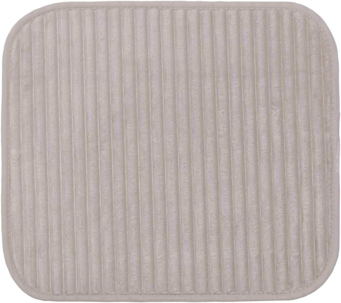 Gözze Badematte Berlin, Höhe 7 mm, rutschhemmend beschichtet, fußbodenheizungsgeeignet, Polyester, rechteckig, Badteppich, Uni Farben, Cord Optik, waschbar Bild 1