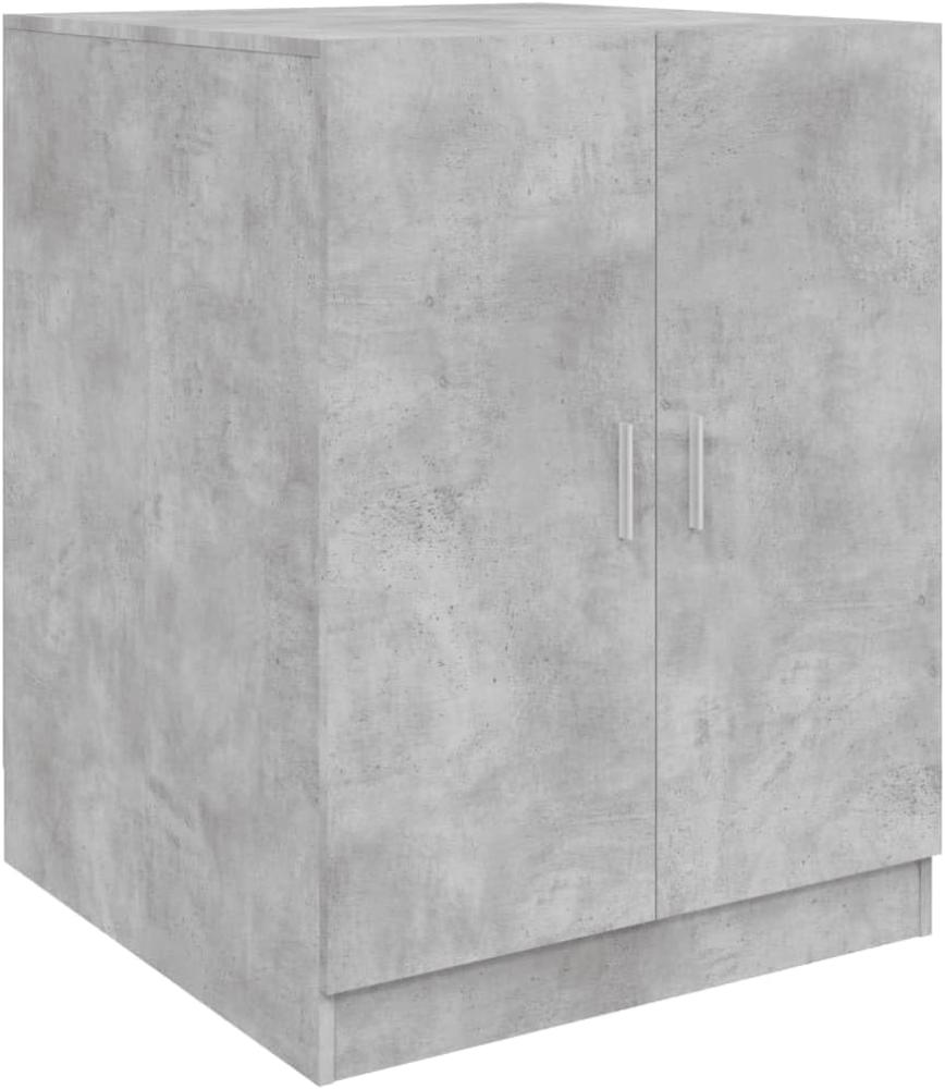 vidaXL Waschmaschinenschrank Badschrank Badmöbel Badezimmerschrank Schrank Badezimmermöbel Trocknerschrank Betongrau 71x71,5x91,5cm Spanplatte Bild 1