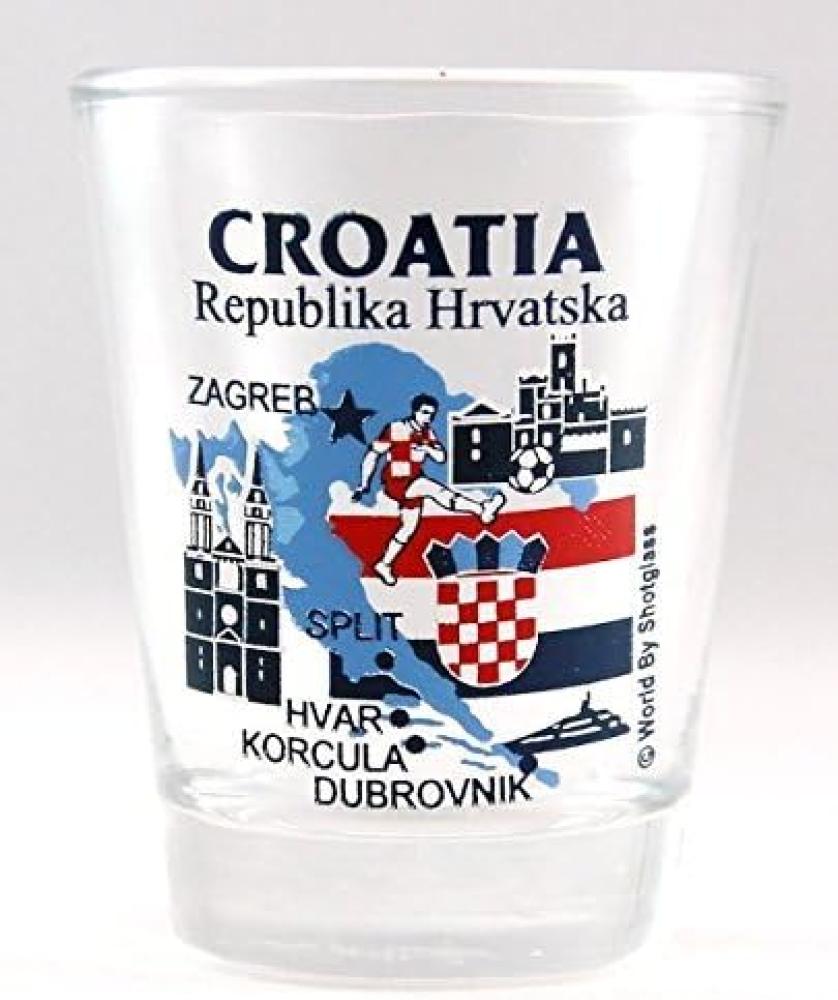 Croatia Landmarks and Icons Collage Shot Glass by World By Shotglass Bild 1