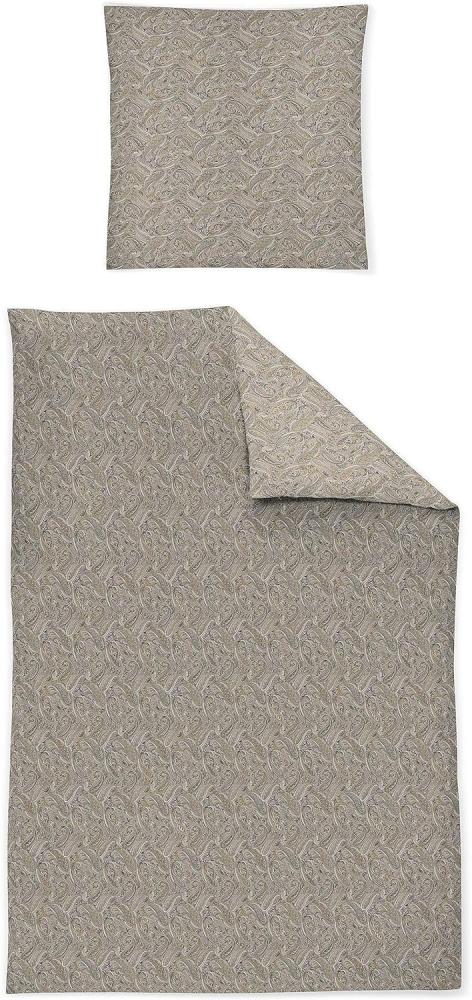 Irisette Cora Interlock Jersey Bettwäsche 135x200 Paisley beige gold rosa 8304-80 Bild 1