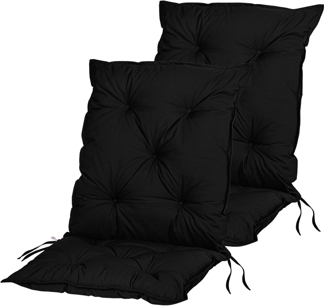 STILISTA Sitzauflage Stuhlauflage Niedriglehner Sitzpolster Stuhlkissen, (Kombi-Set, 2 St, 2tlg), 2er Set, 104 x 52 x 8 cm, Viscoeffekt, Indoor und Outdoor, Farbauswahl Bild 1