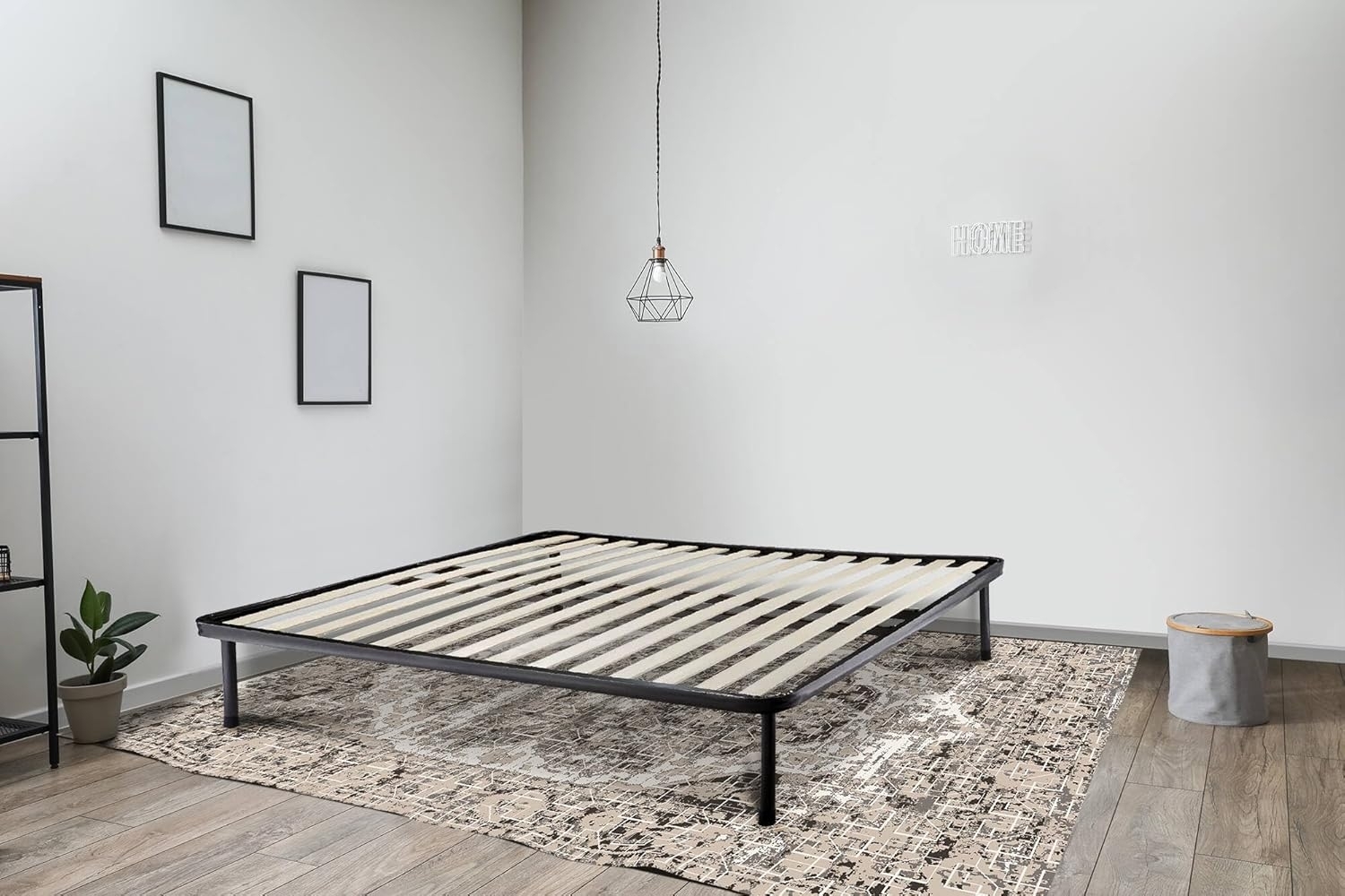 Talamo Italia - Doppelbettgestell Ottavia, orthopädisches Untergestell mit 14 Latten, 100% Made in Italy, 120 x 190 x 30 cm Bild 1