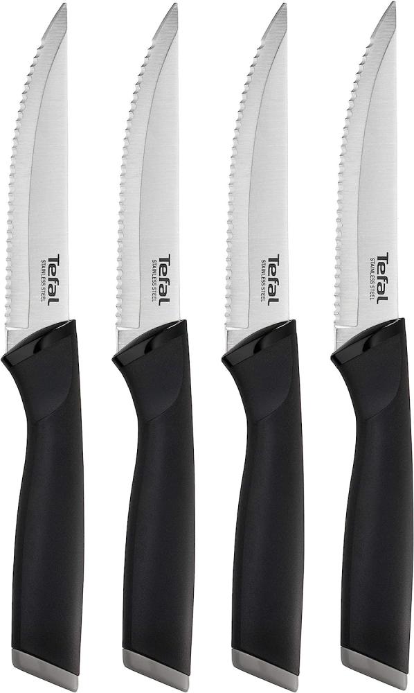 Tefal – Messer, Schwarz 4er-Set Fleichmesser 12 cm Schwarz Bild 1