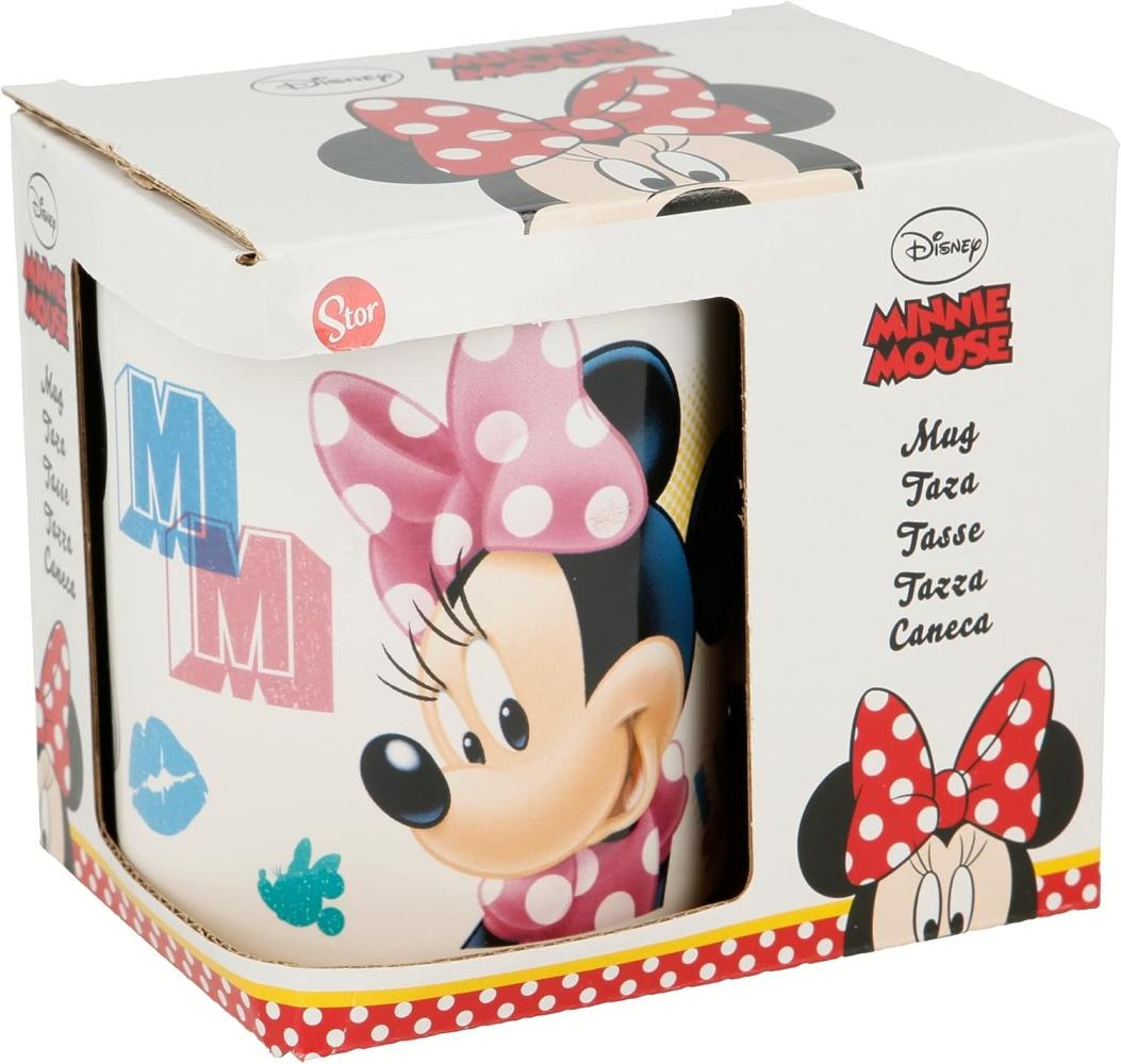 Disney Minnie Mouse Kindertasse ca. Ø 9 x 10 cm und 325 ml in Geschenkbox Bild 1