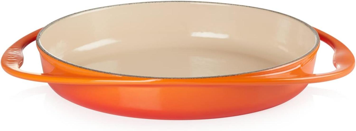 Le Creuset Tatin Backform Gusseisen 28 cm Ofenrot - Orange - 28 cm Bild 1